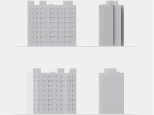 3d print miniature building rb-us-ny-023 3D printmodel