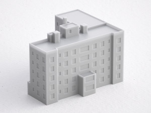 3d print miniature building rb-us-ny-024 3Dプリントモデル