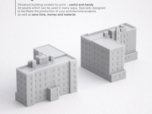 3d print miniature building rb-us-ny-024 Model do druku 3D