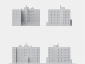 3d print miniature building rb-us-ny-024 Model do druku 3D