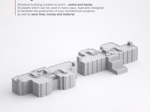 3d print miniature building rb-us-ny-025 Model do druku 3D