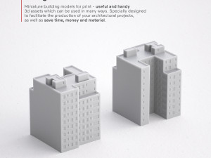 3d print miniature building rb-us-ny-026 Model Cetak 3D