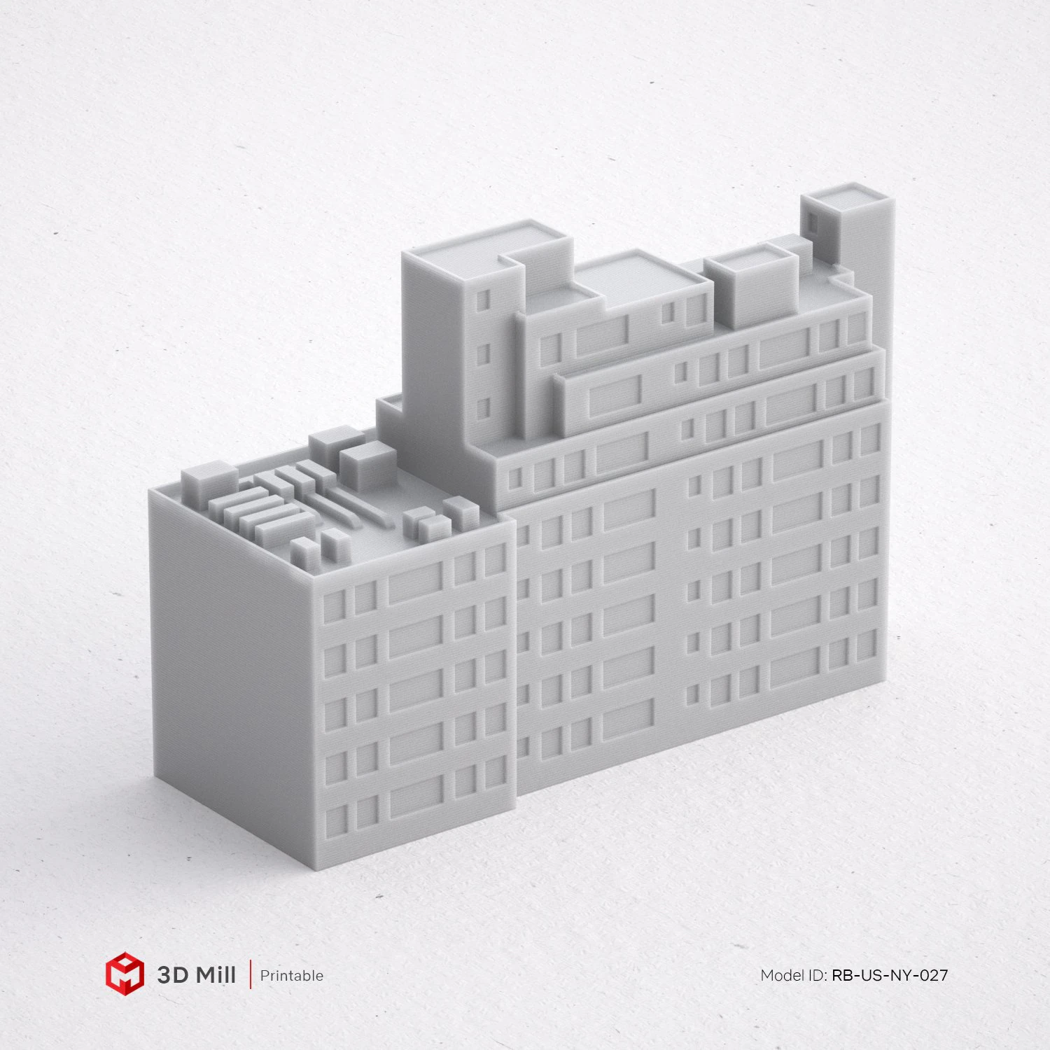 3d print miniature building rb-us-ny-027 3D Print Model .c4d .max .obj .3ds .fbx .stl .blend 