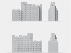 3d print miniature building rb-us-ny-027 Modello di stampa 3D