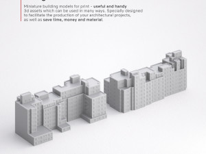 3d print miniature building rb-us-ny-028 3D Принт Модель