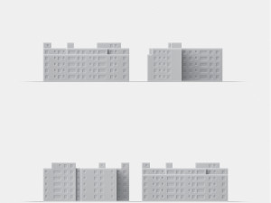 3d print miniature building rb-us-ny-029 3D 프린트 모델