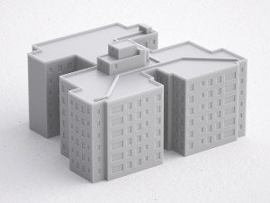 3d print miniature building rb-us-ny-030 3D प्रिंट मॉडल