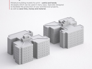 3d print miniature building rb-us-ny-030 Model Cetak 3D