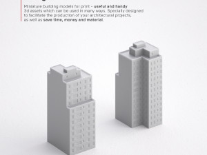 free 3d print miniature building rb-us-ny-031 Modelo de impresión 3D