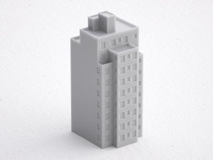 3d print miniature building rb-us-ny-032 Modelo de impresión 3D