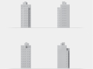 3d print miniature building rb-us-ny-032 3D 프린트 모델