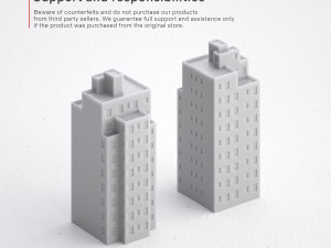 3d print miniature building rb-us-ny-032 3D 프린트 모델
