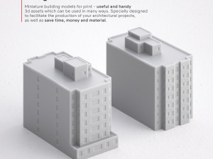 3d print miniature building rb-us-ny-033 3D Принт Модель