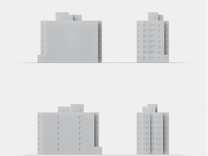 3d print miniature building rb-us-ny-033 3D Принт Модель
