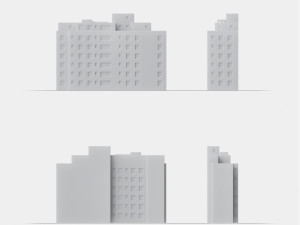3d print miniature building rb-us-ny-037 3D-printmodel