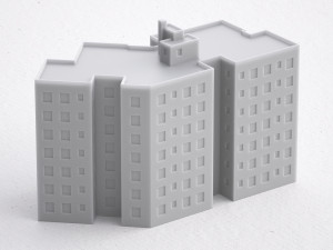 3d print miniature building rb-us-ny-038 3D प्रिंट मॉडल