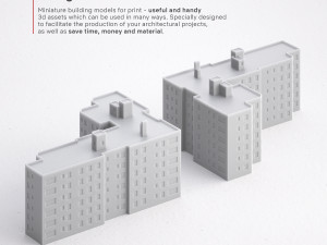 3d print miniature building rb-us-ny-039 Modelo de Impressão 3D
