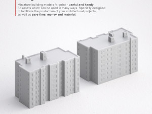 free 3d print miniature building rb-us-ny-040 3D प्रिंट मॉडल