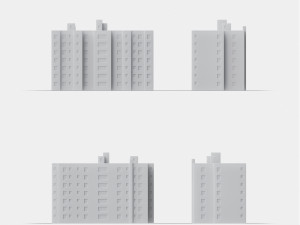free 3d print miniature building rb-us-ny-040 3D प्रिंट मॉडल