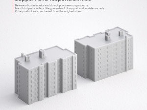 free 3d print miniature building rb-us-ny-040 3D प्रिंट मॉडल