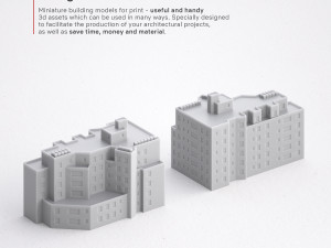 3d print miniature building rb-us-ny-044 3D Принт Модель