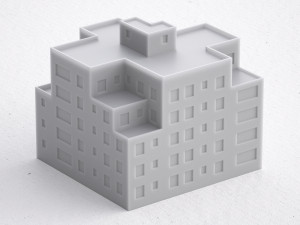 3d print miniature building rb-us-ny-045 Modelo de Impressão 3D