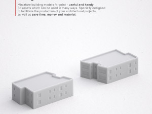 3d print miniature building rb-us-ny-049 3D Druckmodell