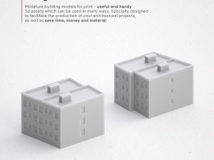 3d print miniature building rb-us-ny-050 Modelo de impresión 3D