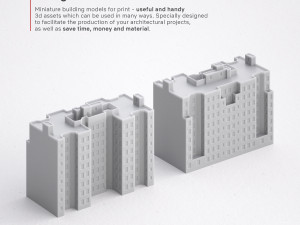 3d print miniature building rb-us-ny-051 Model do druku 3D