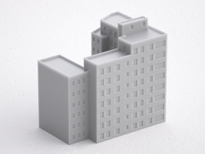 3d print miniature building rb-us-ny-052 3D प्रिंट मॉडल
