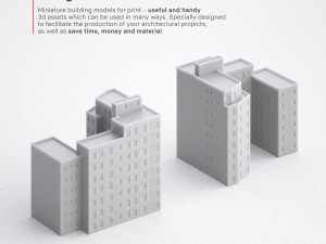 3d print miniature building rb-us-ny-052 3D Baskı Modeli