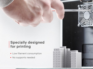 3d print miniature building rb-us-ny-052 3D Baskı Modeli