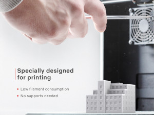 3d print miniature building rb-us-ny-056 Modello di stampa 3D