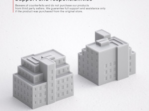 3d print miniature building rb-us-ny-056 Modello di stampa 3D
