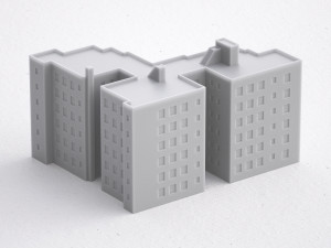 3d print miniature building rb-us-ny-057 3Dプリントモデル