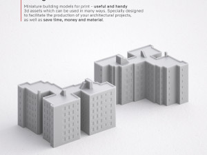 3d print miniature building rb-us-ny-057 3D 打印模型