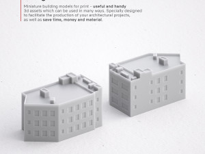 3d print miniature building rb-us-ny-058 Modelo de impresión 3D