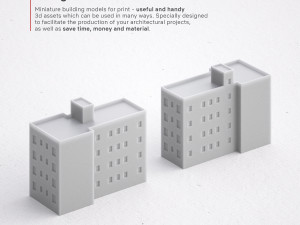 3d print miniature building rb-us-ny-059 Modèles 3D en vedette