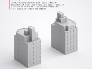 free 3d print miniature building rb-us-ny-060 Modelo de impresión 3D