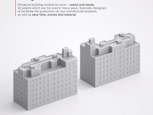 3d print miniature building rb-us-ny-061 3D Принт Модель