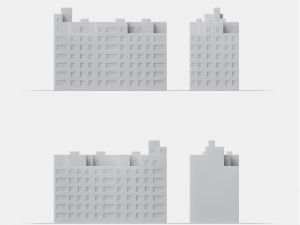 3d print miniature building rb-us-ny-061 3D Принт Модель
