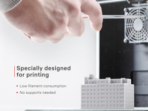 3d print miniature building rb-us-ny-061 3D Принт Модель