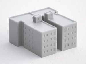 3d print miniature building rb-us-ny-062 Modelo de impresión 3D