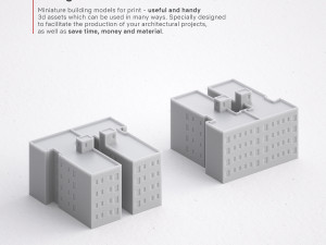 3d print miniature building rb-us-ny-062 Model Cetak 3D