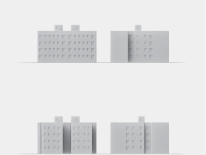 3d print miniature building rb-us-ny-062 Model Cetak 3D