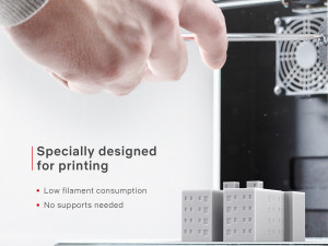 3d print miniature building rb-us-ny-062 Model Cetak 3D