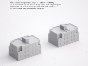 3d print miniature building rb-us-ny-063 Modelo de Impressão 3D