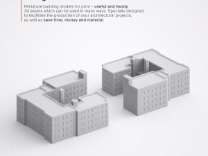 3d print miniature building rb-us-ny-065 Modelo de Impressão 3D