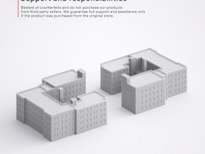 3d print miniature building rb-us-ny-065 Modelo de Impressão 3D