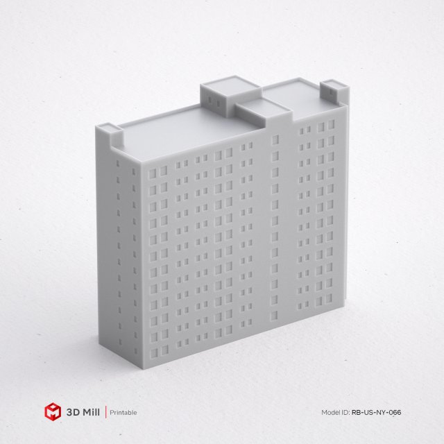 3d print miniature building rb-us-ny-066 3D-printmodel .c4d .max .obj .3ds .fbx .stl .blend 
